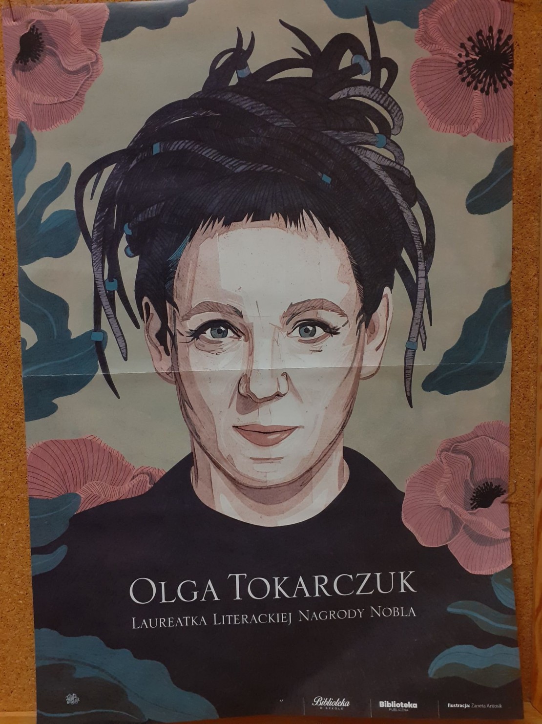 Wystawa książek polskiej noblistki - Olgi Tokarczuk
