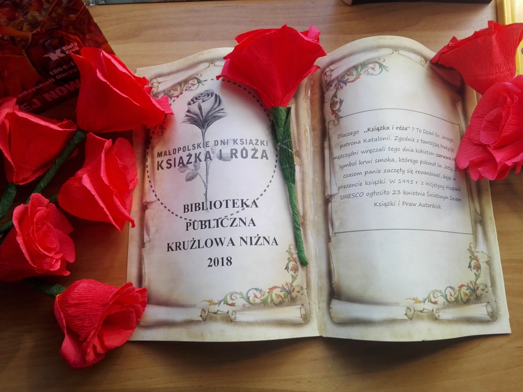 Książka i róża...kolejna edycja.